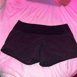 Black Lululemon Speedup Shorts